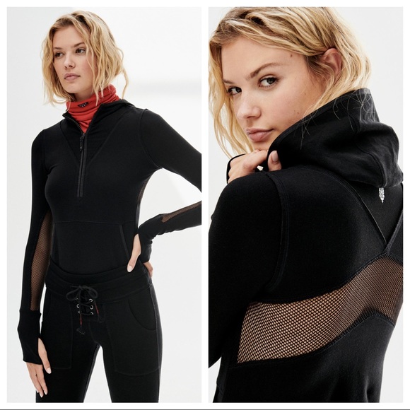 Free People Tops - NWT Free People Movement Markle Hoodie in Black